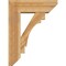 Ekena Millwork Merced Slat Rough Sawn Bracket w/ Offset Brace, Western Red Cedar, 8"W x 24"D x 32"H BKT0806X24X32MRC06RWR - alternate 2